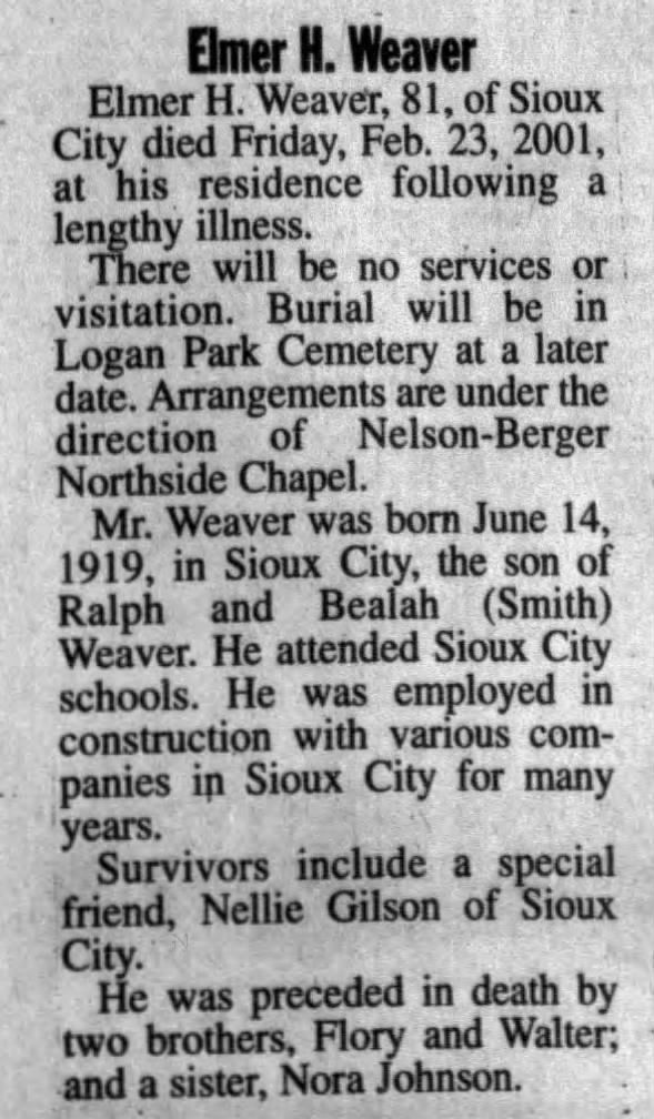 Clipping from Sioux City Journal